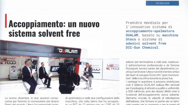 Accoppiamento: un nuovo sistema solvent free